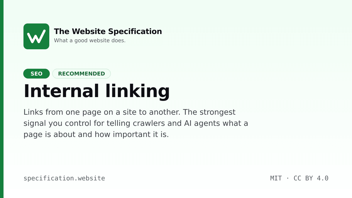 Internal linking